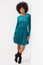 Delightful Devore Tunic Dress