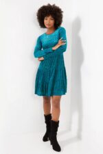 Delightful Devore Tunic Dress - Image 3