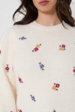 Ditsy Floral Embroidered Jumper - Image 2