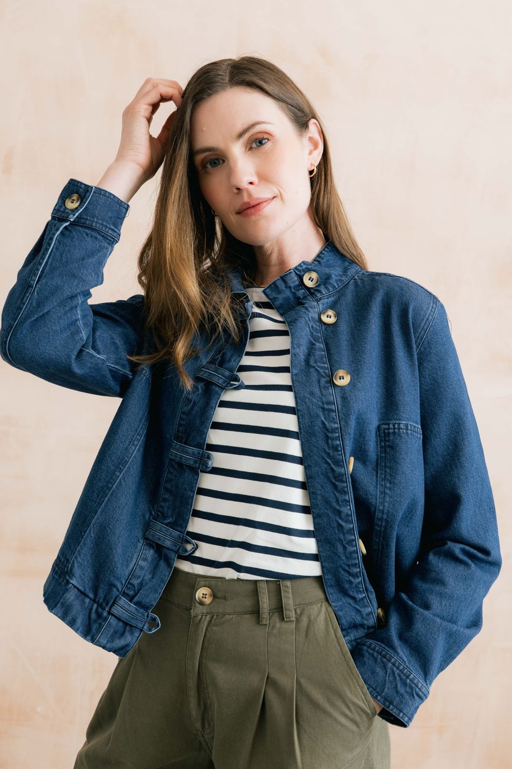 docklands-jacket-plain-denim-blue2 Docklands Denim Jacket - Image 1