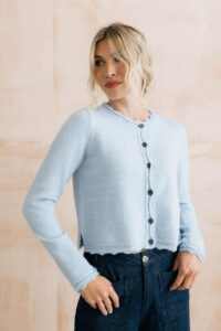 Elodie Scalloped Neck Outfitter Cardigan