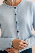 Elodie Scalloped Neck Outfitter Cardigan - Image 2