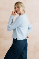 Elodie Scalloped Neck Outfitter Cardigan - Image 3