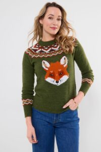 Fantastic Fox Embroidered Jumper