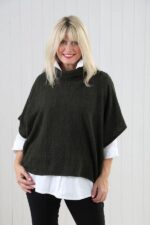 Cowl Neck Poncho Top - Image 9