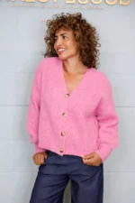 Lana Wool Knit Button Up Cardigan - Image 3