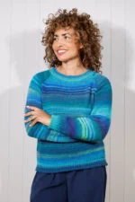 Lana Wool Striped Tie Dye Jumper - Image 2