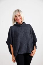 Cowl Neck Poncho Top - Image 8