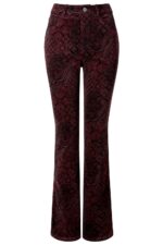 Eva Printed Moleskin Trouser - Image 4