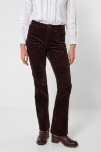 Eva Printed Moleskin Trouser