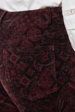 Eva Printed Moleskin Trouser - Image 2