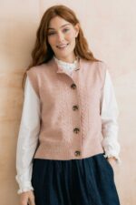 Stencil Knit Cable Vest