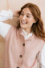 Stencil Knit Cable Vest - Image 2