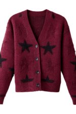 Stunning Star V-Neck Cardigan - Image 4
