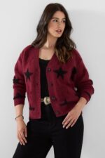 Stunning Star V-Neck Cardigan