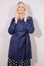Suede Look Long Lapel Jacket - Image 2